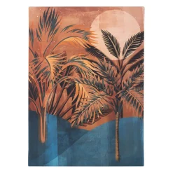 Tableau tropic terracotta et bleu 50x70cm - Gallery