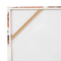 Tableau turban fleuri terra 70x100cm