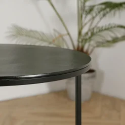 Tables d'appoint gigogne (x2) en fer noir - Felia