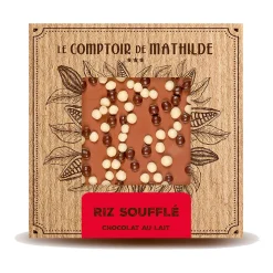 Tablette chocolat au lait riz soufflé - 80g