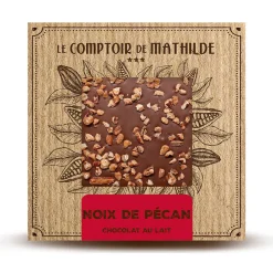 Tablette chocolat au lait noix de pecan 80g