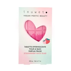 Tablette de bain effervescente parfum fraise 200g