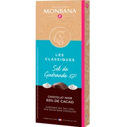 Tablette noir sel de guerande 80g