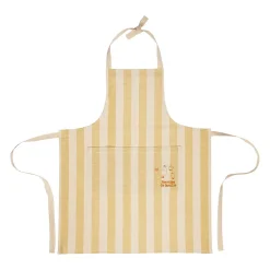 Tablier en coton beige - La Ferme