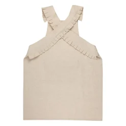 Tablier naturel en coton et lin - chambray