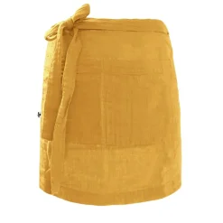 Tablier safran en gaze de coton 45x80cm - Gaia