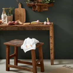 Tabouret en bois recyclé naturel - Campagne