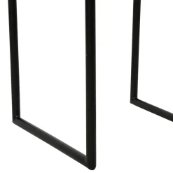 Tabouret en jute naturel et fer noir - madeira