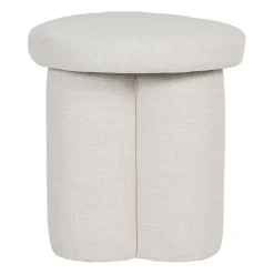 Tabouret en lin écru - Minimal