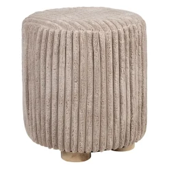 Tabouret en tissu taupe - Klosen