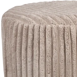 Tabouret en tissu taupe - Klosen