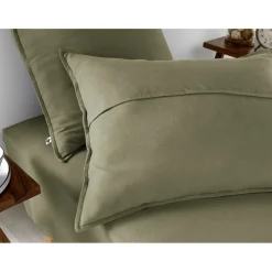 Taie d'oreiller en flanelle romarin 50x70cm - Candice