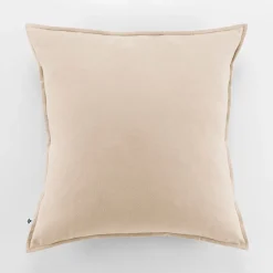Taie d'oreiller en flanelle sable 63x63cm - Candice