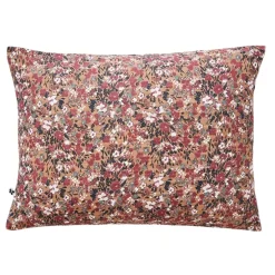 Taie d'oreiller en gaze de coton imprimée camel 50x70cm - Capucine