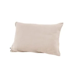 Taie d'oreiller en gaze de coton unie pampa 50x70cm - Gaia