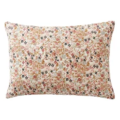 Taie d'oreiller en gaze de coton imprimée pampa 50x70cm - Capucine