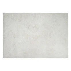 Tapis en coton blanc tufté 140x95cm - Banquise