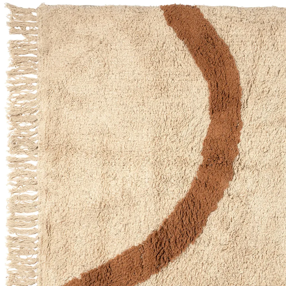 Tapis en coton ecru 230x160cm - Manarola