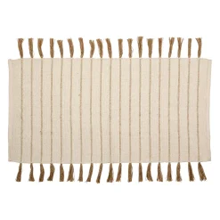 Tapis en coton et jute écru 140x70cm - Kolore