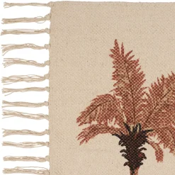 Tapis en coton terracotta 90x60cm - Tropic Étoile