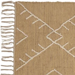 Tapis en jute et laine naturel 200x140cm - Urazia