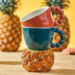 Tasse de thé en grès terracotta moucheté 25cl - Organic