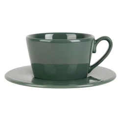 Tasse et sous tasse en faïence romarin 37.5cl - Constance