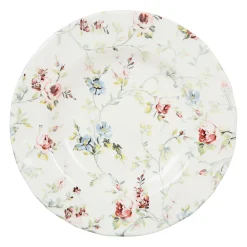 Tasse et sous-tasse en faïence multicolore - p'tites fleurs