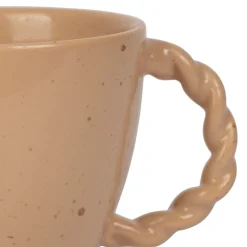 Tasse moucheté en grès nude 33cl - Organic