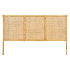 Tete lit en rotin naturel 160x100 - Balamea