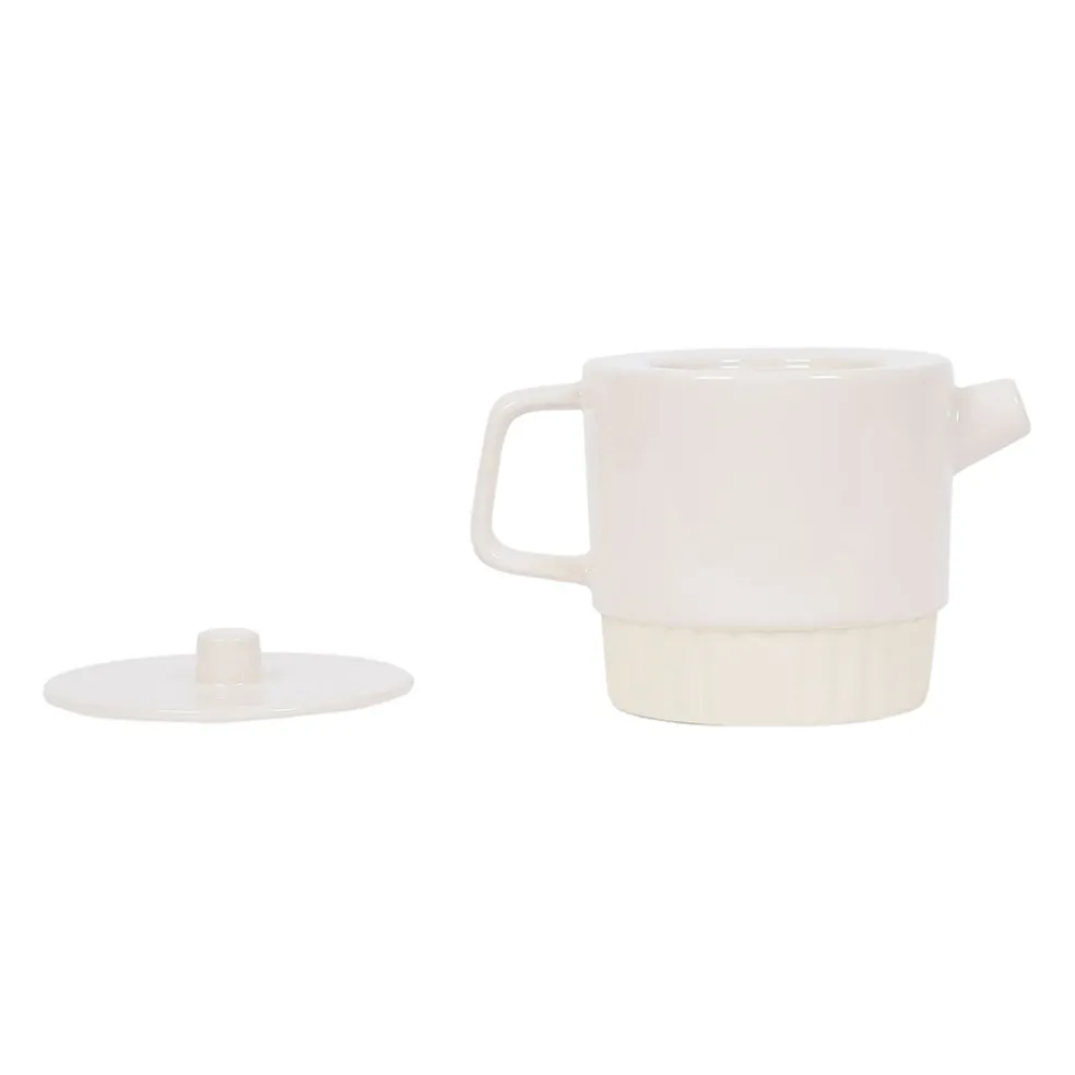 Theiere avec filtre en grès écru 90cL - Cannele