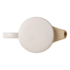 Theiere en grès naturel mat avec filtre - terre boheme