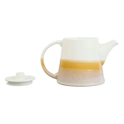 Theiere en porcelaine nude et blanc - earth notes