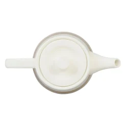 Theiere en porcelaine nude et blanc - earth notes