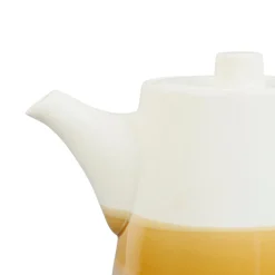 Theiere en porcelaine nude et blanc - earth notes