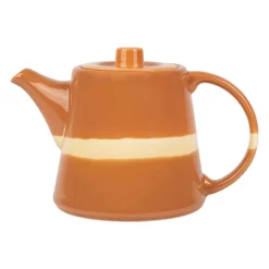 Théière avec filtre terracotta 1.1l en porcelaine - sweet leaves