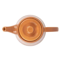 Théière avec filtre terracotta 1.1l en porcelaine - sweet leaves