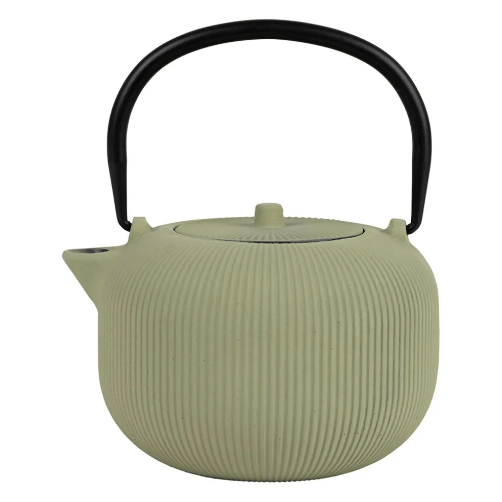 Théière en fonte anis avec filtre 1L - Tresse