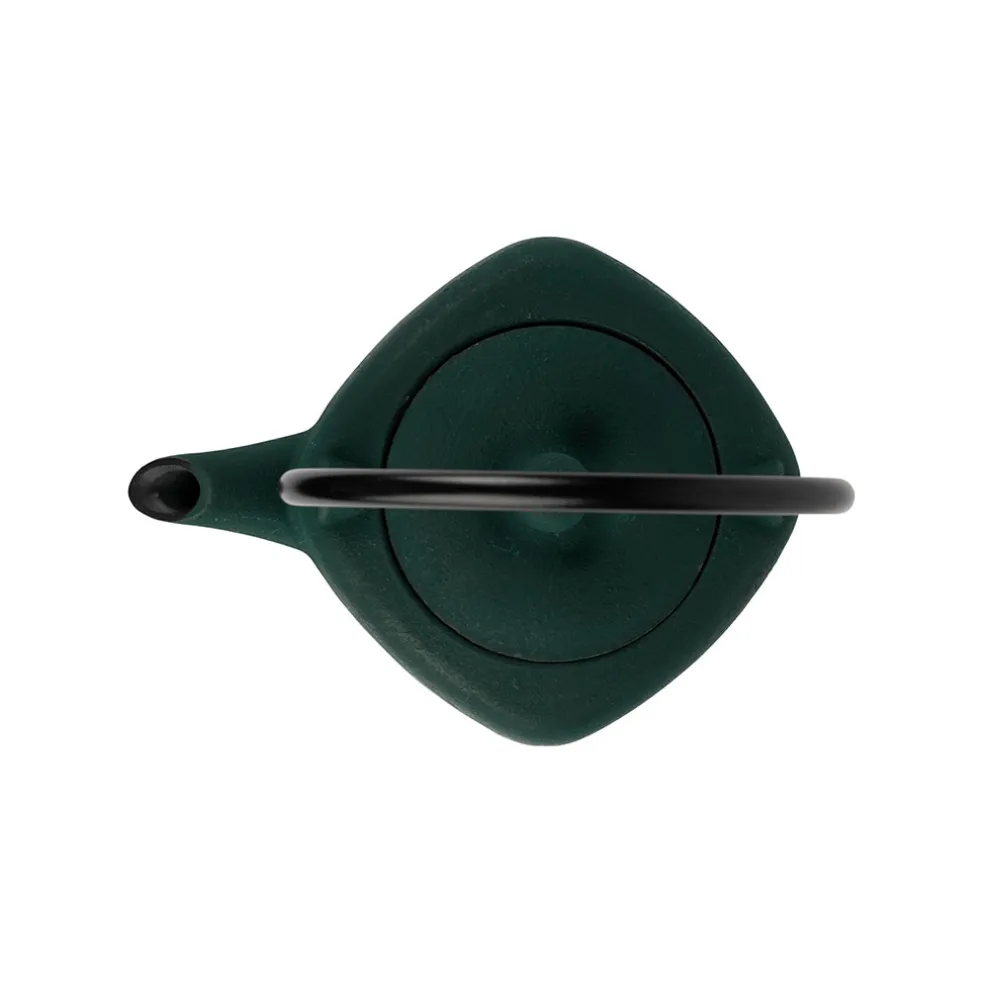 Théière en fonte et inox emeraude et noir 90cl - Arty