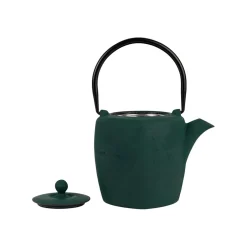 Théière en fonte et inox emeraude et noir 90cl - Arty
