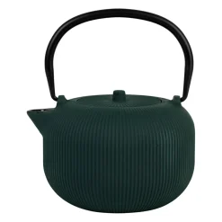 Théière en fonte et inox vert 1L - Tresse
