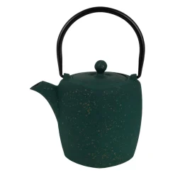 Théière en fonte émaillée noir avec filtre inox 90cl - Arty