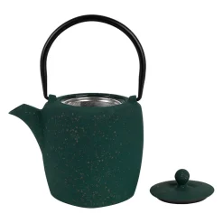 Théière en fonte émaillée noir avec filtre inox 90cl - Arty