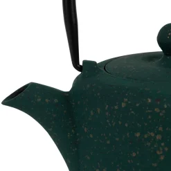 Théière en fonte émaillée noir avec filtre inox 90cl - Arty