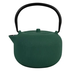 Théière en fonte émeraude avec filtre 1L - Tresse