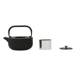 Théière en fonte noir avec filtre inox - Arty