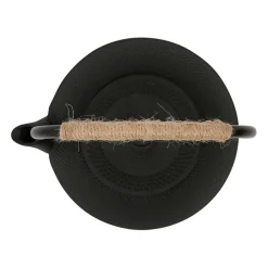Théière en fonte noir avec filtre 1.2l - Picots