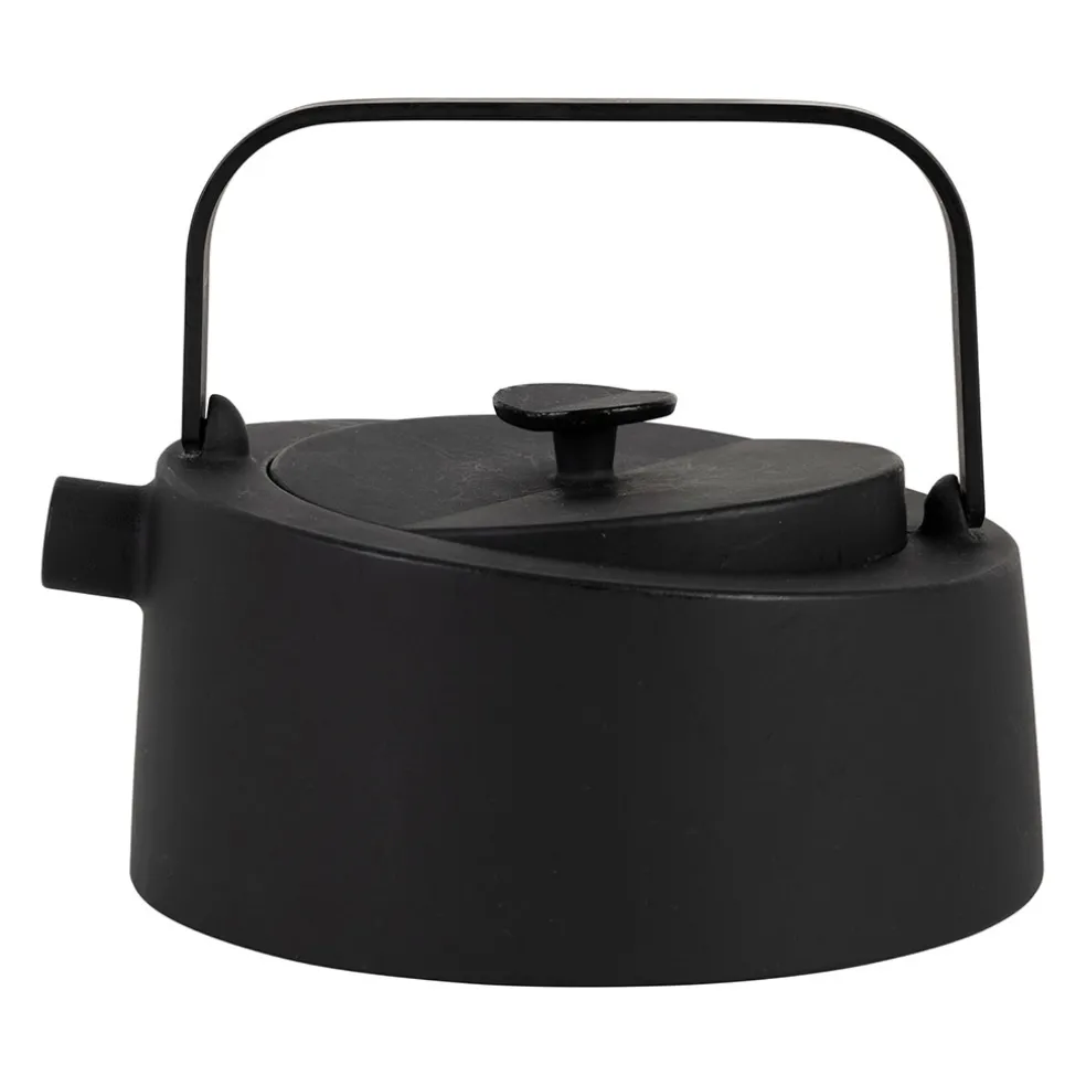 Théière en fonte noir avec filtre inox 90cl - Tipot-Arty