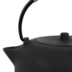 Théière en fonte noir avec filtre inox 1L - Tresse