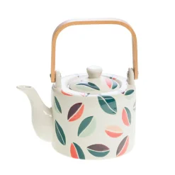 Théière en grès avec filtre multicolore - Vanina